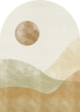 Watercolor Landscape Shape