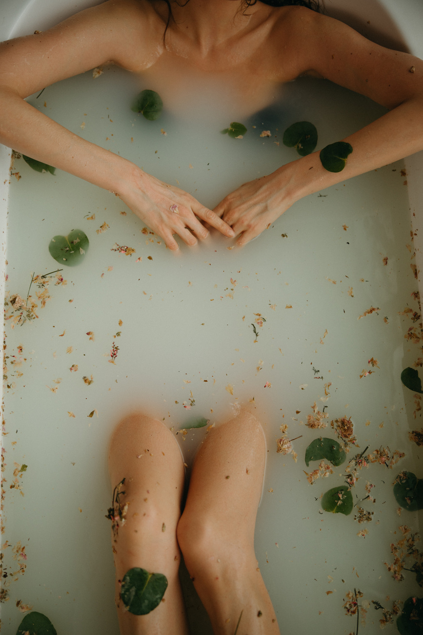 A Person in Murky Water